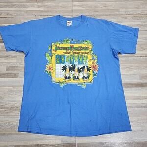 Jimmy Buffett Tuesdays Thursdays Saturdays Tour 2000 Shirt Sz XL Corona Blue USA